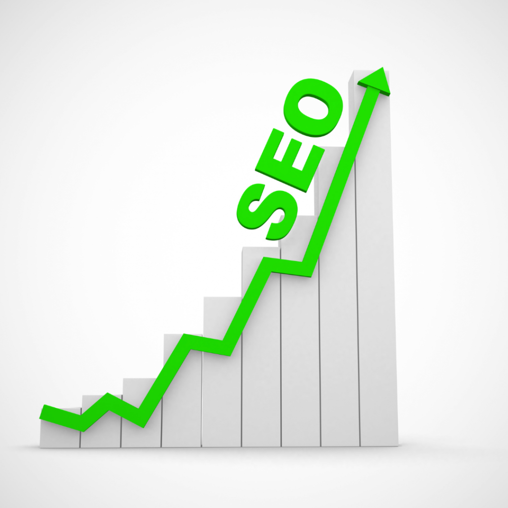 Courbe de croissance SEO sur graphique – Optimisation du référencement naturel avec The Ovena